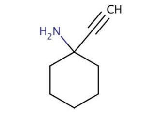 1-Ethynylcyclohexylamine (CAS 30389-18-5) - chemical structure image