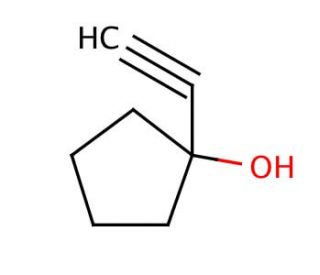 1-Ethynylcyclopentanol (CAS 17356-19-3) - chemical structure image