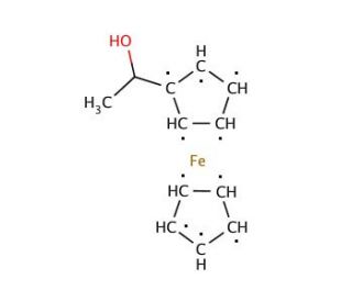 (&plusmn;)-1-(Ferrocenyl)ethanol (CAS 1277-49-2) - chemical structure image