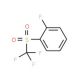 1-fluoro-2-[(trifluoromethyl)sulfonyl]benzene (CAS 2358-41-0) - chemical structure image