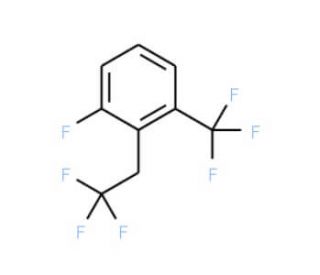 1-Fluoro-2-(2,2,2-trifluoroethyl)-3-(trifluoromethyl)benzene - chemical structure image