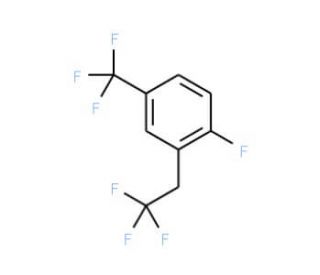 1-Fluoro-2-(2,2,2-trifluoroethyl)-4-(trifluoromethyl)benzene - chemical structure image