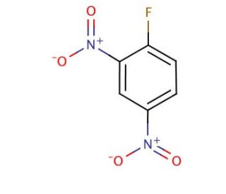 1-Fluoro-2,4-dinitrobenzene (CAS 70-34-8) - chemical structure image