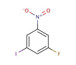 1-Fluoro-3-iodo-5-nitrobenzene (CAS 3819-88-3) - chemical structure image