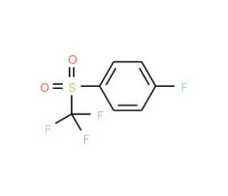 1-fluoro-4-[(trifluoromethyl)sulfonyl]benzene (CAS 944-30-9) - chemical structure image