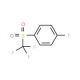 1-fluoro-4-[(trifluoromethyl)sulfonyl]benzene (CAS 944-30-9) - chemical structure image