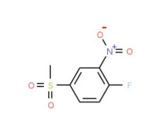 1-Fluoro-4-(methylsulphonyl)-2-nitrobenzene (CAS 453-72-5) - chemical structure image