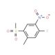 1-Fluoro-5-methyl-4-(methylsulfonyl)-2-nitrobenzene (CAS 849035-74-1) - chemical structure image