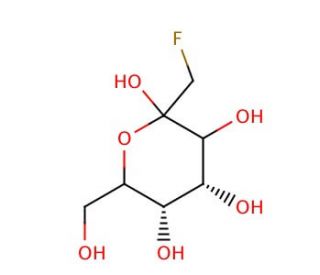 1-Fluoro D-Mannoheptulose(&alpha;,&beta;-Mixture) - chemical structure image