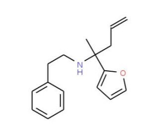 (1-Furan-2-yl-1-methyl-but-3-enyl)-phenethyl-amine - chemical structure image