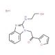 1-Furan-2-yl-2-[2-(2-hydroxy-ethylamino)-benzoimidazol-1-yl]-ethanone hydrobromide - chemical structure image