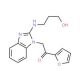 1-Furan-2-yl-2-[2-(3-hydroxy-propylamino)-benzoimidazol-1-yl]-ethanone (CAS 435345-14-5) - chemical structure image