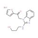 1-Furan-2-yl-2-[2-(3-hydroxy-propylamino)-benzoimidazol-1-yl]-ethanone hydrobromide - chemical structure image