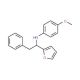 (1-Furan-2-yl-2-phenyl-ethyl)-(4-methoxy-phenyl)-amine (CAS 436087-20-6) - chemical structure image