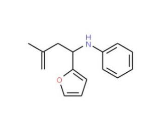 (1-Furan-2-yl-3-methyl-but-3-enyl)-phenyl-amine (CAS 354552-07-1) - chemical structure image