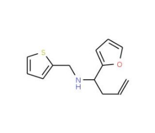 (1-Furan-2-yl-but-3-enyl)-thiophen-2-ylmethyl-amine - chemical structure image