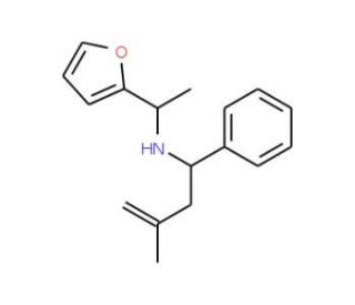 (1-Furan-2-yl-ethyl)-(3-methyl-1-phenyl-but-3-enyl)-amine (CAS 436096-85-4) - chemical structure image