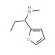(1-Furan-2-yl-propyl)-methyl-amine - chemical structure image