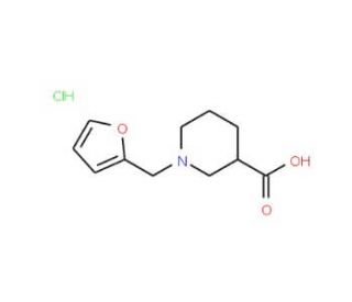 1-Furan-2-ylmethyl-piperidine-3-carboxylic acid hydrochloride (CAS 883542-33-4) - chemical structure image