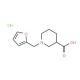 1-Furan-2-ylmethyl-piperidine-3-carboxylic acid hydrochloride (CAS 883542-33-4) - chemical structure image