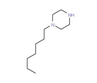 1-Hept-1-ylpiperazine (CAS 82502-77-0) - chemical structure image