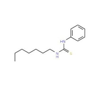 1-Heptyl-3-phenyl-2-thiourea (CAS 79425-04-0) - chemical structure image