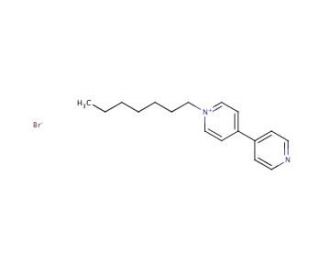 1-Heptyl-4-(4-pyridyl)pyridinium bromide (CAS 39127-10-1) - chemical structure image