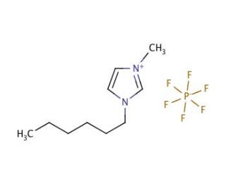 1-Hexyl-3-methylimidazolium hexafluorophosphate (CAS 304680-35-1) - chemical structure image