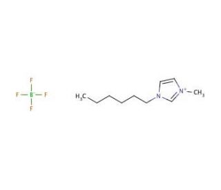 1-Hexyl-3-methylimidazolium tetrafluoroborate (CAS 244193-50-8) - chemical structure image