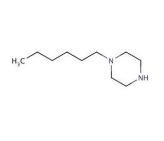 1-Hexylpiperazine (CAS 51619-55-7) - chemical structure image