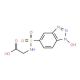 {[(1-hydroxy-1H-1,2,3-benzotriazol-5-yl)sulfonyl]amino}acetic acid - chemical structure image