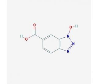 1-hydroxy-1H-1,2,3-benzotriazole-6-carboxylic acid (CAS 50907-17-0) - chemical structure image