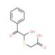 [(1-hydroxy-2-oxo-2-phenylethyl)thio]acetic acid (CAS 37510-29-5) - chemical structure image