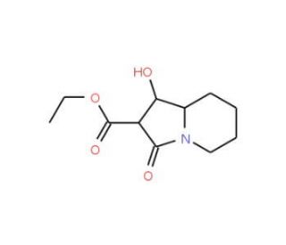 1-Hydroxy-3-oxo-octahydro-indolizine-2-carboxylic acid ethyl ester - chemical structure image