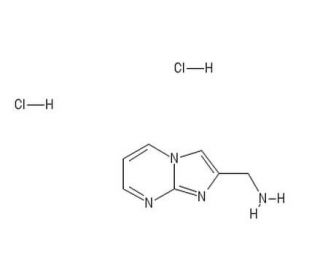 1-imidazo[1,2-a]pyrimidin-2-ylmethanamine dihydrochloride (CAS 843609-02-9) - chemical structure image
