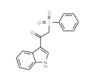 1-(Indol-3-yl)-2-(phenylsulfonyl)ethanone (CAS 292855-52-8) - chemical structure image