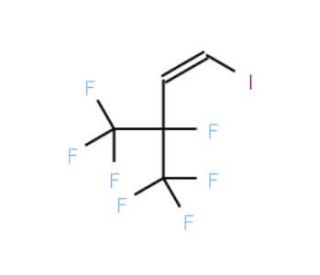 1-Iodo-3,4,4,4-tetrafluoro-3-(trifluoromethyl)but-1-ene (CAS 24716-85-6) - chemical structure image