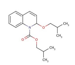 1-Isobutoxycarbonyl-2-isobutoxy-1,2-dihydroquinoline (CAS 38428-14-7) - chemical structure image