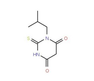 1-isobutyl-2-thioxodihydropyrimidine-4,6(1H,5H)-dione - chemical structure image