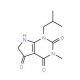 1-isobutyl-3-methyl-6,7-dihydro-1H-pyrrolo[2,3-d]pyrimidine-2,4,5(3H)-trione - chemical structure image