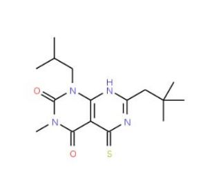1-isobutyl-5-mercapto-3-methyl-7-neopentylpyrimido[4,5-d]pyrimidine-2,4(1H,3H)-dione - chemical structure image