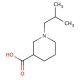 1-isobutylpiperidine-3-carboxylic acid - chemical structure image