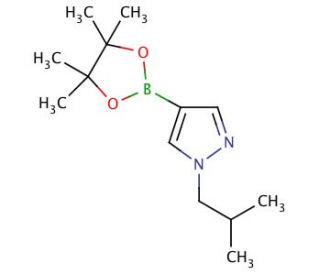 1-Isobutylpyrazole-4-boronic acid pinacol ester (CAS 827614-66-4) - chemical structure image