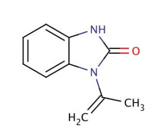 1-Isopropenyl-2-benzimidazolidinone (CAS 52099-72-6) - chemical structure image