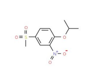 1-isopropoxy-4-(methylsulfonyl)-2-nitrobenzene - chemical structure image
