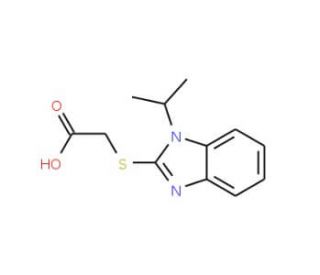 [(1-Isopropyl-1H-benzimidazol-2-yl)thio]-acetic acid - chemical structure image