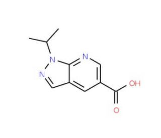 1-isopropyl-1H-pyrazolo[3,4-b]pyridine-5-carboxylic acid - chemical structure image