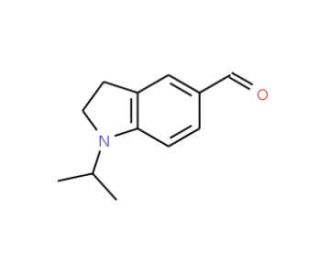 1-Isopropyl-2,3-dihydro-1H-indole-5-carbaldehyde (CAS 876710-70-2) - chemical structure image