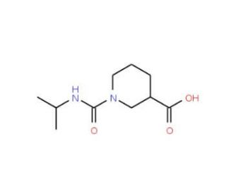 1-[(isopropylamino)carbonyl]piperidine-3-carboxylic acid (CAS 1018282-32-0) - chemical structure image