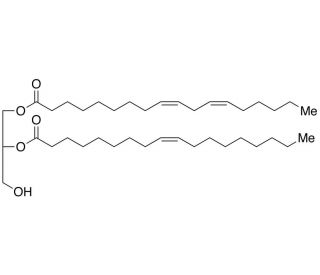 1-Linoleoyl-2-oleoyl-rac-glycerol (CAS 2632-59-9) - chemical structure image